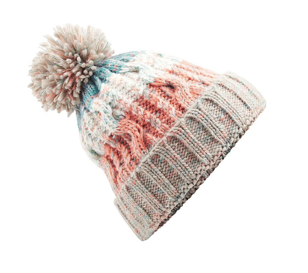 Corkscrew Pom Pom Beanie